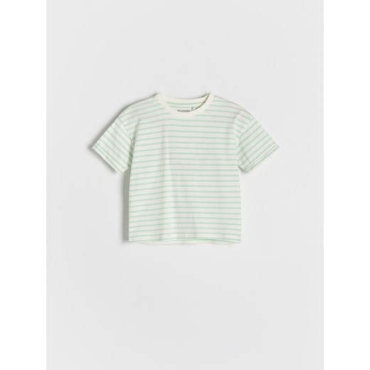 Reserved - Bawełniany t-shirt 3 pack - złamana biel Reserved 80 (9-12 m.) Reserved