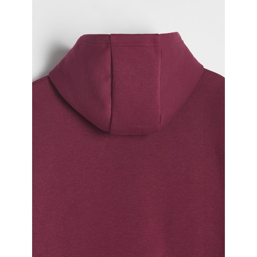 Reserved - Bluza z kapturem i napisami - bordowy Reserved 170 (13-14 lat) Reserved