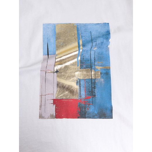 Bluzka damska Reserved z krótkim rękawem z okrągłym dekoltem 