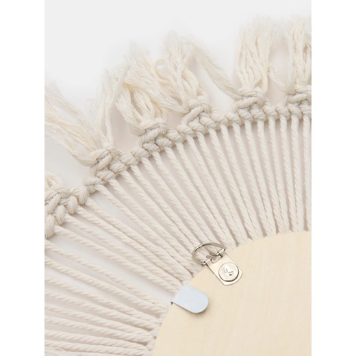 Sinsay - Lustro z ozdobnymi frędzlami - kremowy Sinsay One Size Sinsay