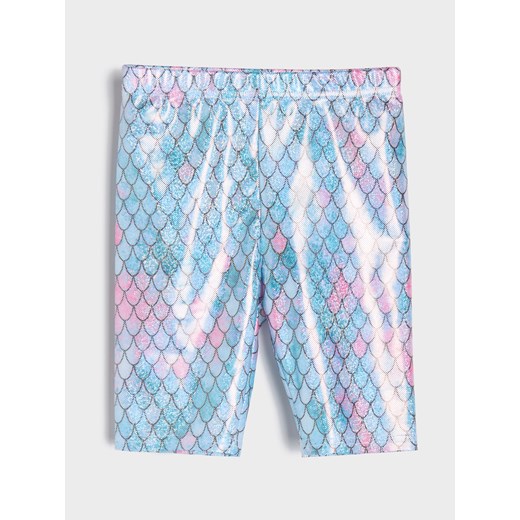 Sinsay - Krótkie legginsy z połyskiem - wielobarwny Sinsay 128 Sinsay