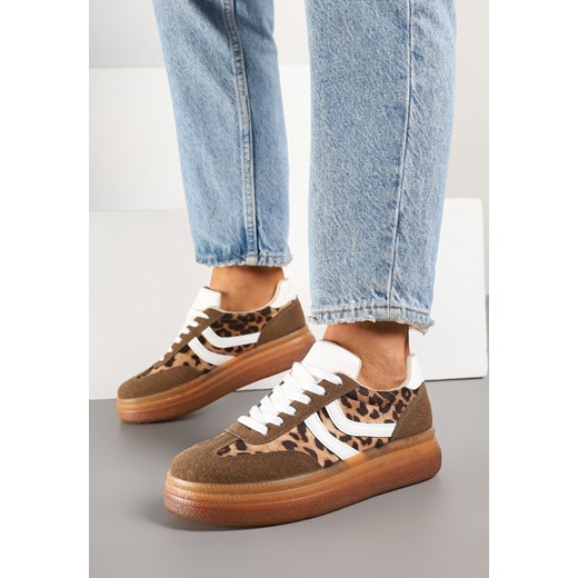 Buty sportowe damskie Born2be sneakersy na platformie na jesień
