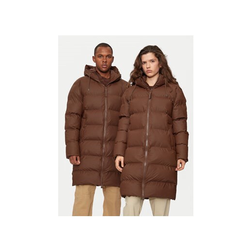 Rains Kurtka zimowa 15130 Brązowy Regular Fit Rains S MODIVO