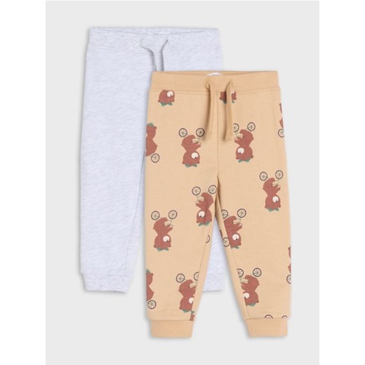 Sinsay - Spodnie dresowe 2 pack - zielony ze sklepu Sinsay w kategorii Spodnie i półśpiochy - zdjęcie 178897850