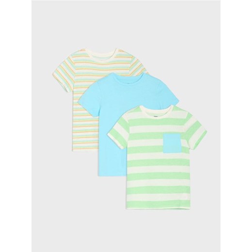 Sinsay - Koszulki 3 pack - kremowy ze sklepu Sinsay w kategorii T-shirty chłopięce - zdjęcie 178897862
