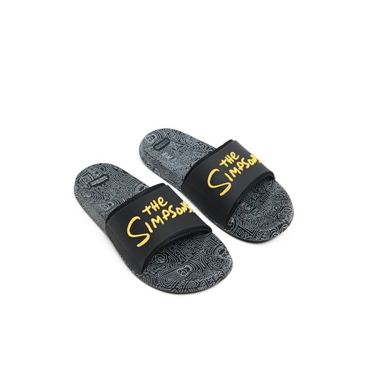 Cropp - Klapki The Simpsons - czarny ze sklepu Cropp w kategorii Klapki męskie - zdjęcie 178898751