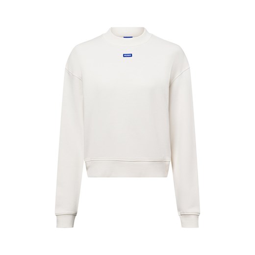 HUGO BLUE Bluza damska - Delessa Kobiety Bawełna écru jednolity ze sklepu vangraaf w kategorii Bluzy damskie - zdjęcie 178899481