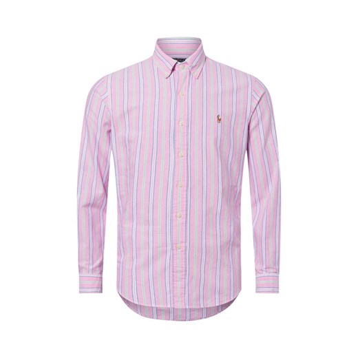 Polo Ralph Lauren Męska koszula casual Mężczyźni Regular Fit Bawełna różowy w paski ze sklepu vangraaf w kategorii Koszule męskie - zdjęcie 178899532