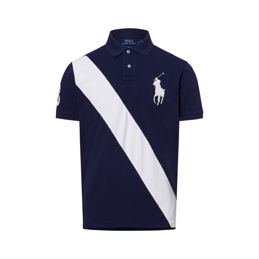 Polo Ralph Lauren Męska koszulka polo Mężczyźni Bawełna granatowy w paski ze sklepu vangraaf w kategorii T-shirty męskie - zdjęcie 178899534