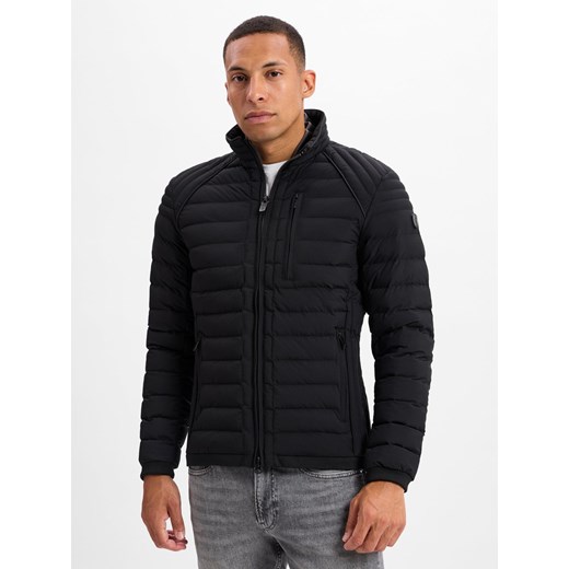 Wellensteyn Męska kurtka funkcyjna Mężczyźni Sztuczne włókno czarny jednolity ze sklepu vangraaf w kategorii Bluzy męskie - zdjęcie 178899541