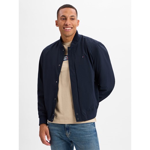 Tommy Hilfiger Bluza męska Mężczyźni granatowy jednolity ze sklepu vangraaf w kategorii Bluzy męskie - zdjęcie 178899571