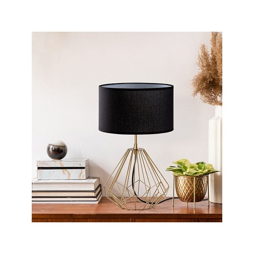 Opviq Lampa stołowa w kolorze złoto-czarnym - wys. 43 x Ø 25 cm ze sklepu Limango Polska w kategorii Lampy stołowe - zdjęcie 178900483