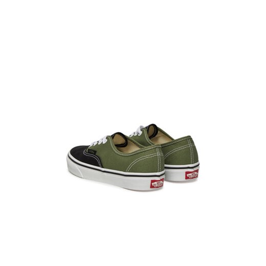 Trampki damskie Vans authentic z tkaniny na płaskiej podeszwie sznurowane 