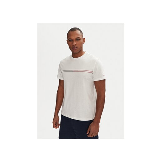 Tommy Jeans T-Shirt Entry Graphic DM0DM20779 Biały Slim Fit ze sklepu MODIVO w kategorii T-shirty męskie - zdjęcie 178901804