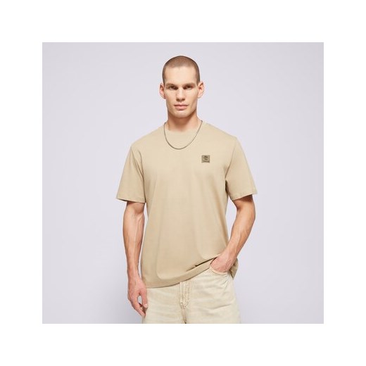 TIMBERLAND T-SHIRT SHORT SLEEVE WOVEN BADGE TEE LEMON PEPPER ze sklepu Sizeer w kategorii T-shirty męskie - zdjęcie 178902864