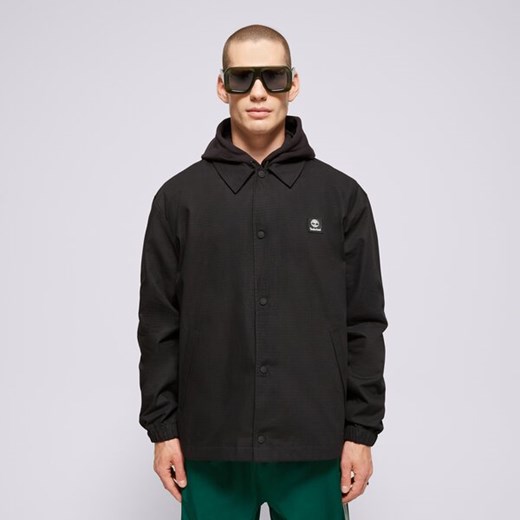 TIMBERLAND KURTKA WOVEN BADGE RIPSTOP COACH JACKET BLACK ze sklepu Sizeer w kategorii Kurtki męskie - zdjęcie 178902874