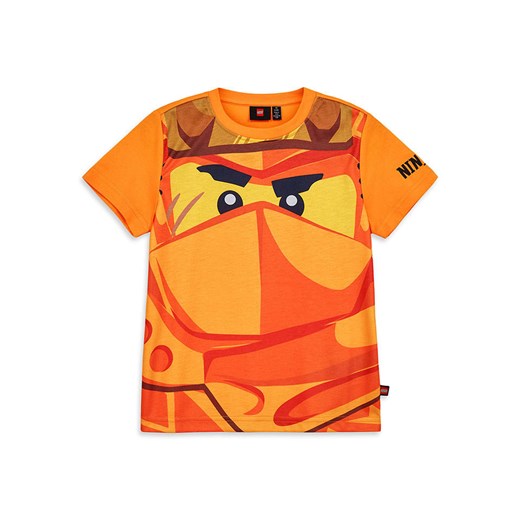 T-shirt chłopięce Lego z nadrukami pomarańczowa