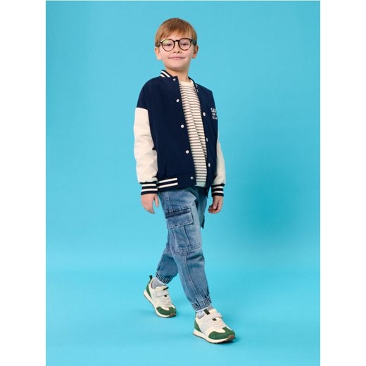 Sinsay - Jeansy oversize jogger cargo - niebieski ze sklepu Sinsay w kategorii Spodnie chłopięce - zdjęcie 178911454