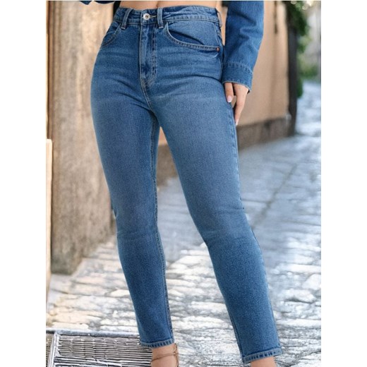 Sinsay - Jeansy mid waist - niebieski ze sklepu Sinsay w kategorii Jeansy damskie - zdjęcie 178911490