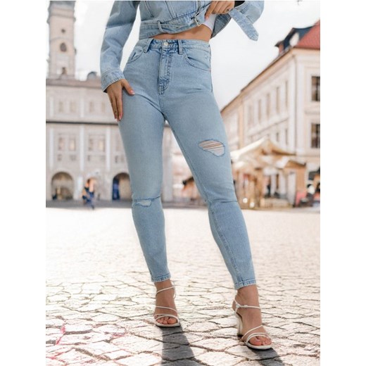 Sinsay - Jeansy z przetarciami Skinny fit - niebieski ze sklepu Sinsay w kategorii Jeansy damskie - zdjęcie 178911492