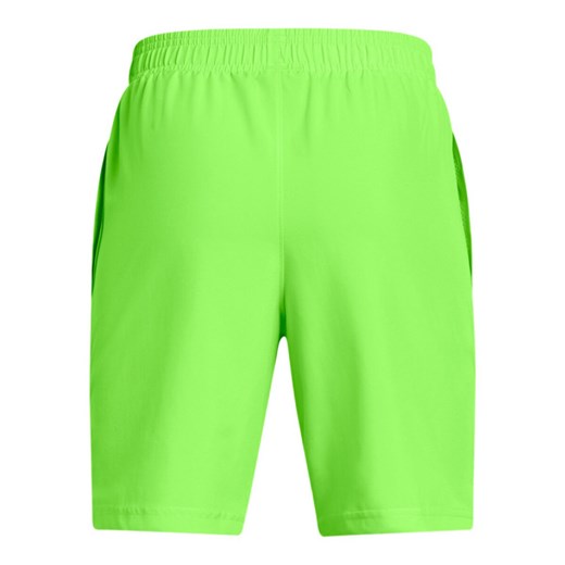 Chłopięce spodenki treningowe Under Armour UA Tech Woven Wordmark Short - zielone ze sklepu Sportstylestory.com w kategorii Spodenki chłopięce - zdjęcie 178911764