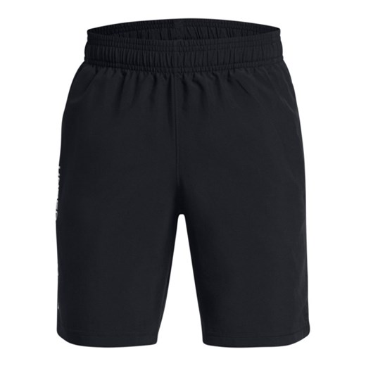 Chłopięce spodenki treningowe Under Armour UA Tech Woven Wordmark Short - czarne ze sklepu Sportstylestory.com w kategorii Spodenki chłopięce - zdjęcie 178911781