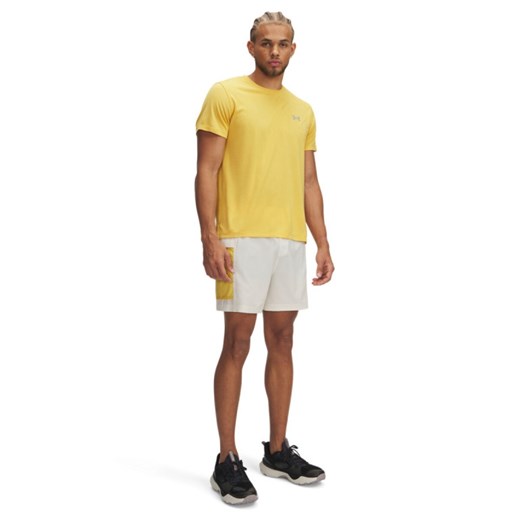 Męskie spodenki do biegania Under Armour UA Trail Run 5\'\' Shorts - beżowe ze sklepu Sportstylestory.com w kategorii Spodenki męskie - zdjęcie 178911823