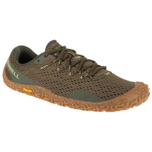 Buty do biegania Merrell Vapor Glove 6 J067665 zielone ze sklepu ButyModne.pl w kategorii Buty sportowe męskie - zdjęcie 178913722