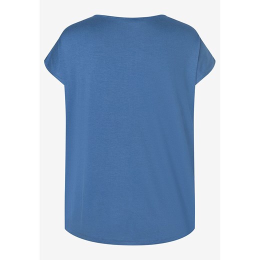 Bluzka damska More & z krótkim rękawem wielokolorowa z okrągłym dekoltem z elastanu 