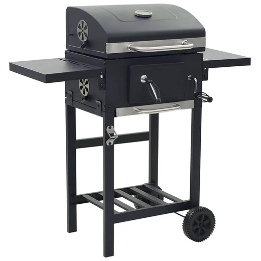 Stalowy prostokątny grill ogrodowy zamykany M9-H57 ze sklepu Edinos.pl w kategorii Ogród i taras - zdjęcie 178915270