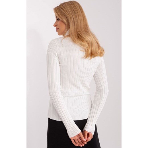 Sweter z golfem ecru PM-SW-1087.09, Kolor ecru, Rozmiar S/M, P-M ze sklepu Intymna w kategorii Swetry damskie - zdjęcie 178915782