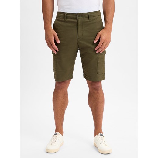 Tommy Hilfiger Szorty - John Mężczyźni Bawełna oliwkowy jednolity ze sklepu vangraaf w kategorii Spodenki męskie - zdjęcie 178918384