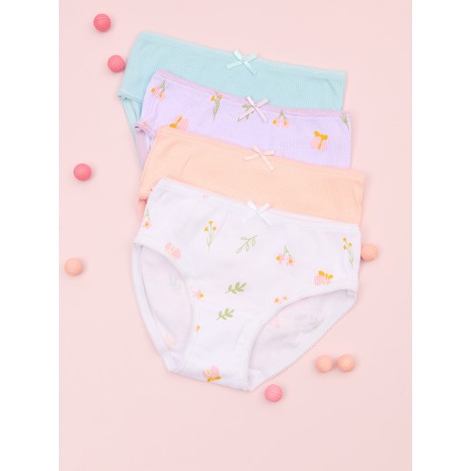 Sinsay - Majtki 4 pack - wielobarwny Sinsay 98/104 Sinsay