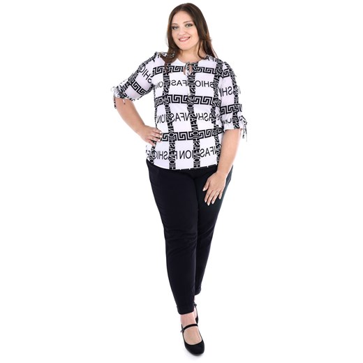 Bluzka FBZ1034 EKRI fashion ze sklepu fokus.pl w kategorii Bluzki damskie - zdjęcie 178920862