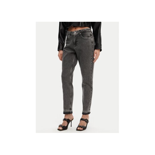 Karl Lagerfeld Jeans Jeansy A1W10041 Szary Mom Fit ze sklepu MODIVO w kategorii Jeansy damskie - zdjęcie 178927790