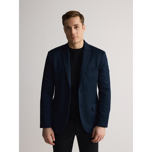 Reserved - Marynarka slim fit - granatowy ze sklepu Reserved w kategorii Marynarki męskie - zdjęcie 178930494