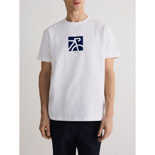 Reserved - T-shirt comfort z nadrukiem - biały ze sklepu Reserved w kategorii T-shirty męskie - zdjęcie 178930704