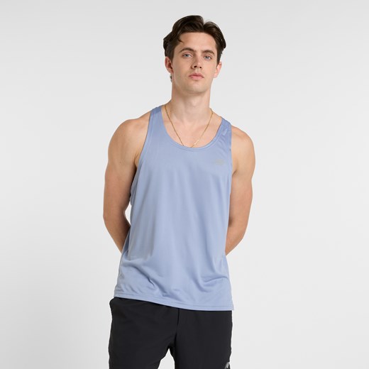 Koszulka męska New Balance MT41220DUS – niebieska ze sklepu New Balance Poland w kategorii T-shirty męskie - zdjęcie 178930862