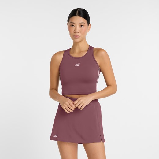 Koszulka damska New Balance WT51156FDP – bordowa ze sklepu New Balance Poland w kategorii Bluzki damskie - zdjęcie 178930863