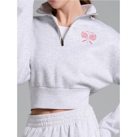 Sinsay - Bluza ze stójką - szary ze sklepu Sinsay w kategorii Bluzy damskie - zdjęcie 178933660