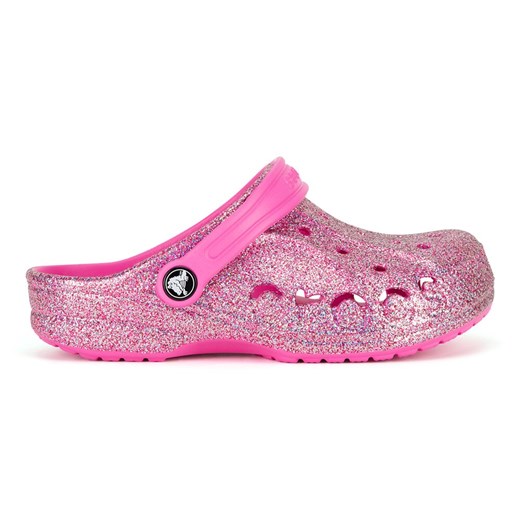 Klapki basenowe Crocs BAYA GLITTER CLOG T 207014-7AA ze sklepu ccc.eu w kategorii Klapki dziecięce - zdjęcie 178933692