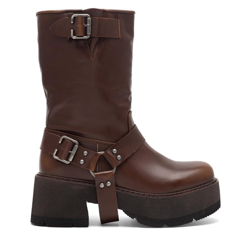 Botki JENNY WS22236-05 Brązowy 38 eobuwie.pl