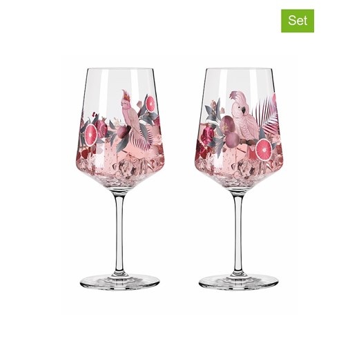 RITZENHOFF Kieliszki (2 szt.) w kolorze jasnoróżowym do koktajli - 544 ml ze sklepu Limango Polska w kategorii Naczynia - zdjęcie 178939660