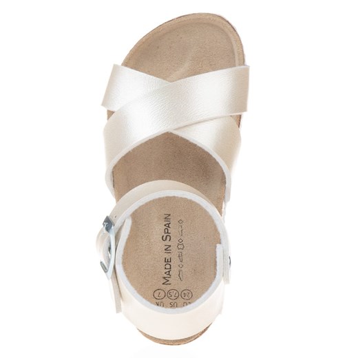 Sandały dziecięce białe Bio Pingüin ze skóry 