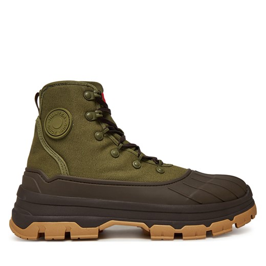 Botki Hunter sznurowane na płaskiej podeszwie 