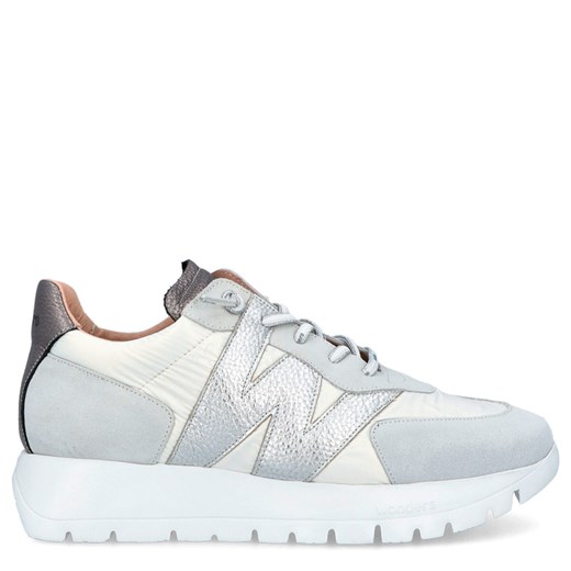 Hiszpańskie sneakersy premium - WONDERS A-2464 SREBRNE ze sklepu Tymoteo.pl - sklep obuwniczy w kategorii Buty sportowe damskie - zdjęcie 178943973