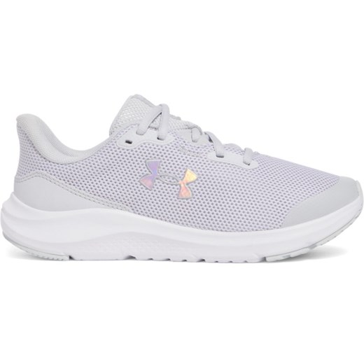 Dziewczęce buty do biegania Under Armour UA GGS Pursuit 4 - białe ze sklepu Sportstylestory.com w kategorii Buty sportowe dziecięce - zdjęcie 178945282