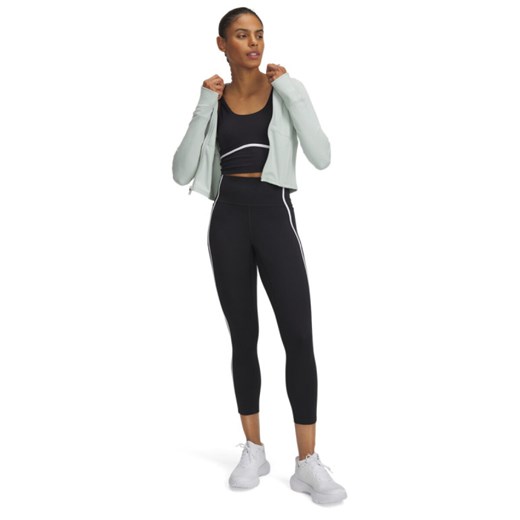 Damskie legginsy treningowe Under Armour Meridian Piped Ankle Leg - czarne ze sklepu Sportstylestory.com w kategorii Spodnie damskie - zdjęcie 178945354