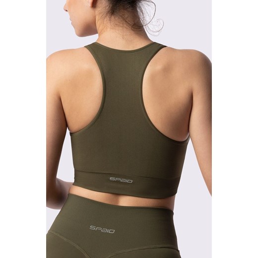 Biustonosz sportowy khaki Performance, Kolor khaki, Rozmiar L, Spaio ze sklepu Primodo w kategorii Biustonosze - zdjęcie 178947574