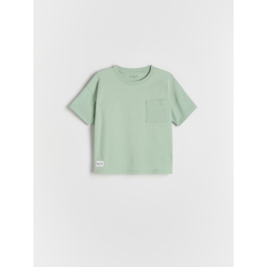 Reserved - Bawełniany t-shirt 2 pack - jasnozielony Reserved 80 (9-12 m.) Reserved